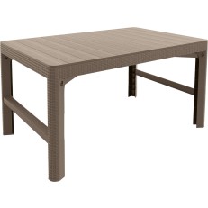 Zahradní stůl Keter Lyon - 116 x 71 x 40 – 65 cm - cappuccino