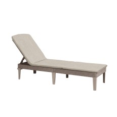 Lehátko KETER Jaipur s polstrem box - 187 x 58 x 29 cm - cappuccino