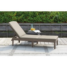 Lehátko KETER Jaipur s polstrem box - 187 x 58 x 29 cm - cappuccino