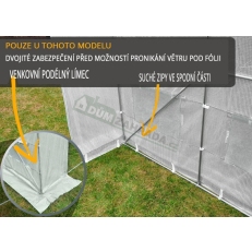 Zahradní fóliovník 2x4m VespaGarden - bílý