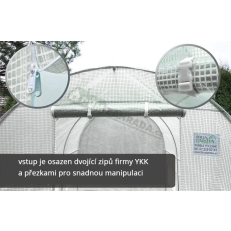 Zahradní fóliovník 2x4m VespaGarden - bílý