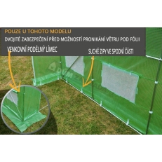 Zahradní fóliovník 2x4m VespaGarden - zelený