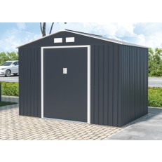 Zahradní domek PHOENIX E - 277x322x203 cm / 8,92 m2 - tmavě šedý