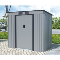 Zahradní domek PRESCOT A - 201x121x176 cm, / 2,43 m²  - světle šedý