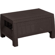 Zahradní stolek KETER Corfu table - 77 x 57 x 42 cm - hnědý