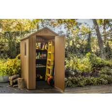 Zahradní domek Keter Darwin 4x6 - 126 x 185 x 205 cm - hnědý