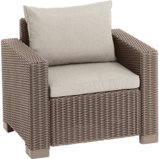 Zahradní křeslo KETER California Chair - 83 x 68 x 72 cm - 2ks - cappuccino / písková
