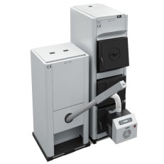Automatický kombinovaný kotel DUO na dřevo a pelety 30 kW