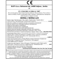 Krbová kamna Blist Ekonomik LUX / BERNA Lux Antracit