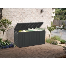 Keter Marvel Plus - zahradní úložný box 270 L - 116,7 x 44,7 x 57 cm - grafitový