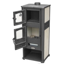 Krbová kamna Roma G s troubou na pečení - 13 kW - Beige