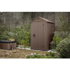 Zahradní domek Keter Darwin 4x4  - 205 x 116,7 x 125,8 cm - hnědý