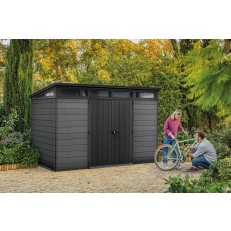 Zahradní domek Keter Cortina 11x7 - šedý - 342 x 218 x 226 cm