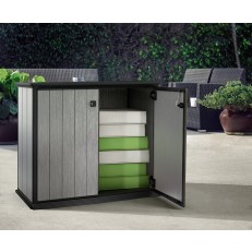 Zahradní box / skříň Keter Patio Store - 140 x 73,6 x 120 cm - hnědo šedá