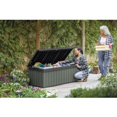 Zahradní box Darwin 380 L - 143 x 65 x 55 cm - zelený