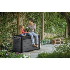 Zahradní box Keter Cortina 380 L - 122,9x62,1x70,6 - šedý
