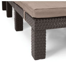 Zahradní lehátko Keter Daytona De Luxe - 195 x 65 x 25,5 cm - hnědá / béžová