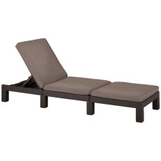 Zahradní lehátko Keter Daytona De Luxe - 195 x 65 x 25,5 cm - hnědá / béžová
