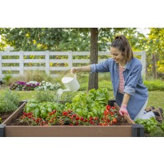 Vyvýšený záhon Keter Vista Modular Garden Bed - hnědý