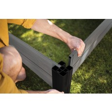 Vyvýšený záhon Keter Vista Modular Garden Bed - šedý