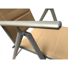 Zahradní nábytek Alu Roxas 6+1 Silver / Taupe - II.JAKOST