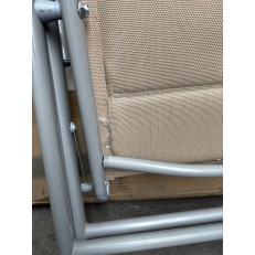 Zahradní nábytek Alu Roxas 6+1 Silver / Taupe - 2.JAKOST VÝPRODEJ