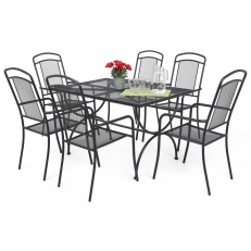 Zahradní jídelní set VENEZIA 6+1 Grey - II.JAKOST