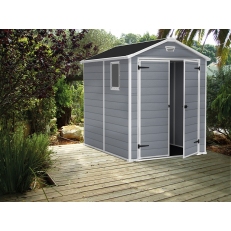 Zahradní domek Keter Manor 6x8 DD - 226 x 237 x 185 cm - šedý