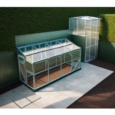 Skleník WEISA ke stěně 1,9x4m - 4mm