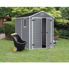 Zahradní domek Keter Manor 6x8 DD - 226 x 237 x 185 cm - šedý