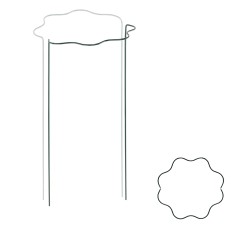 Vlnitá prstencová podpěra pro rostliny kruh průměr 40 cm / výška 55cm