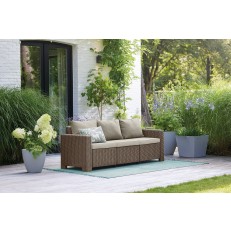 Třímístná zahradní pohovka KETER California 3-Seater Sofa- 199 x 68 x 72 cm - cappuccino