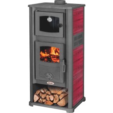 Krbová kamna Roma G s troubou na pečení - 13 kW - Red