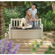 Zahradní lavice Keter Eden Garden Bench 265 L - 140 x 60 x 84 cm - Beige/brown