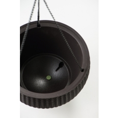 Závěsný květináč KETER Hanging Sphere - grafitový