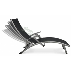 Zahradní Alu lehátko Relax Grey / Šedý