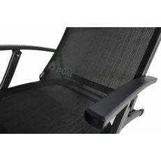 Zahradní Alu lehátko Relax Black / Černé