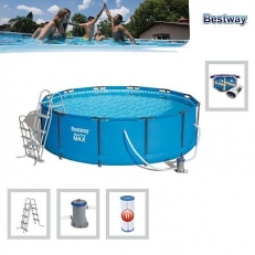 Bazén Steel Pro Max 3,66 x 1 m - 56418 + filtrace a schůdky